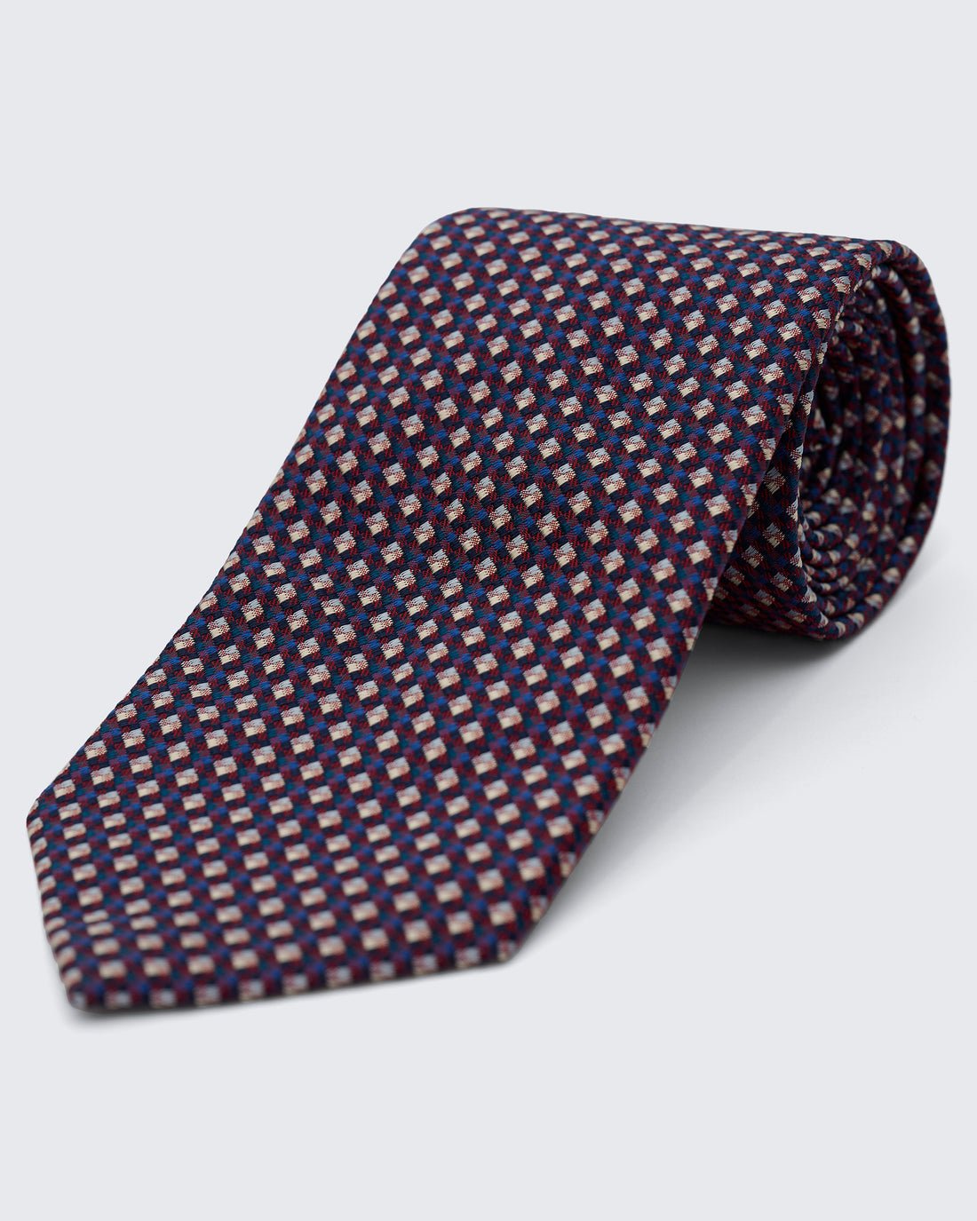 Carberry Navy &amp; Red Texture Tie