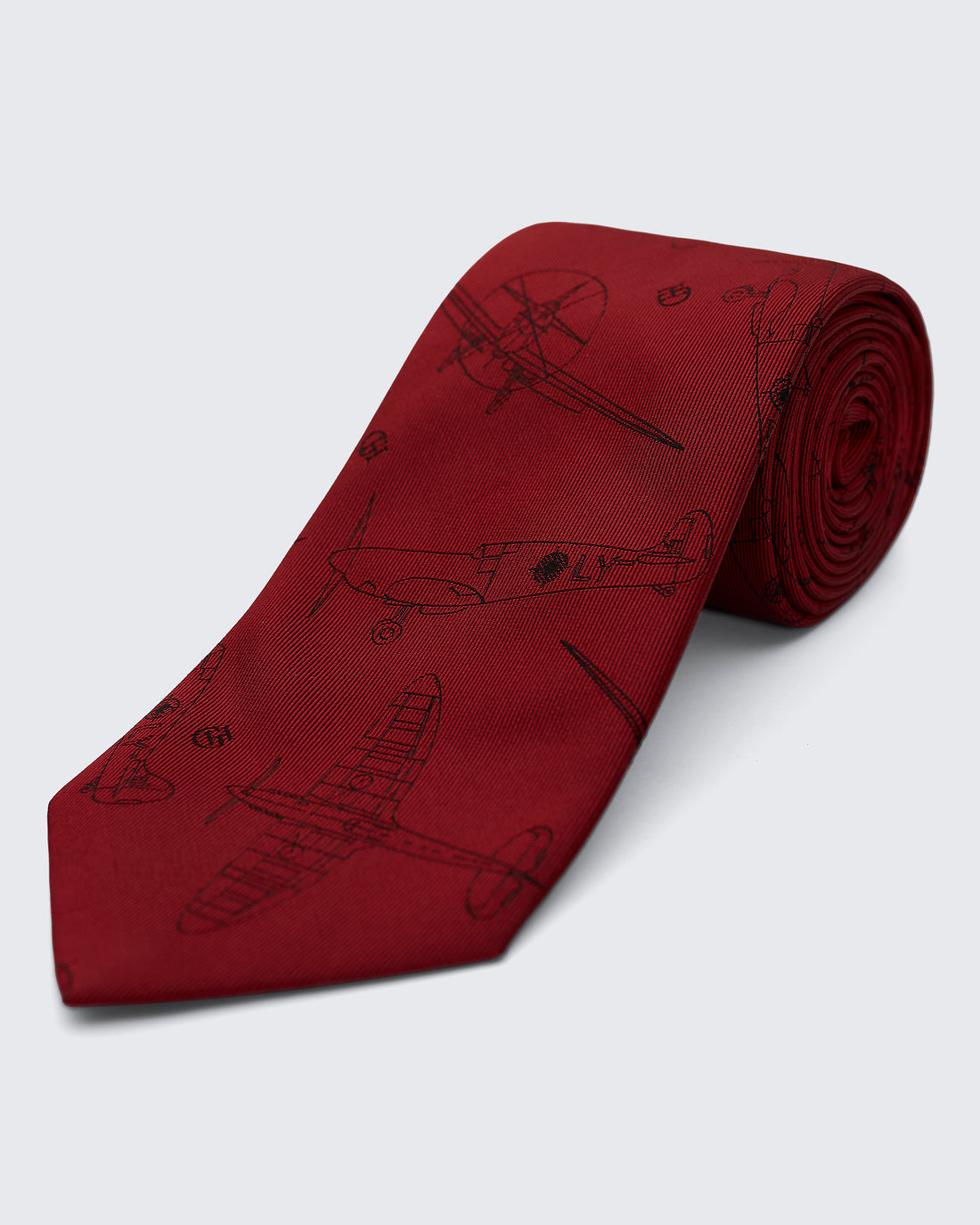 Carberry RAF Plane Tie Red