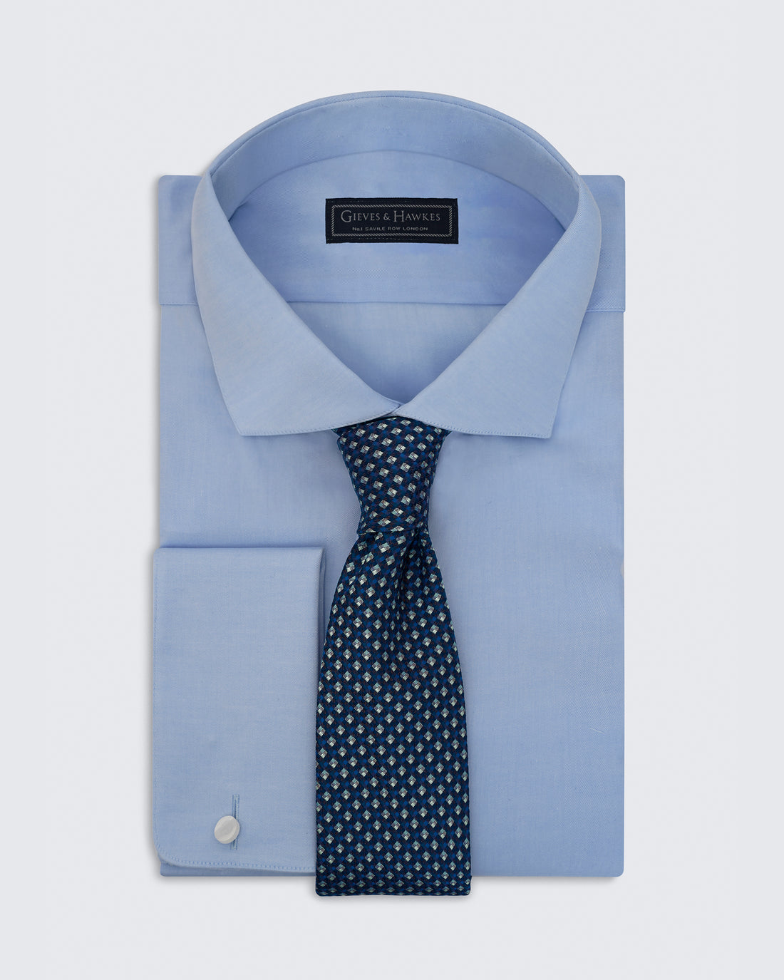 Carberry Blue Texture Tie