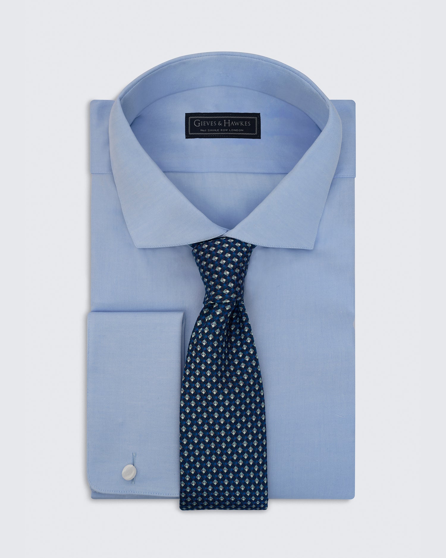 Carberry Blue Texture Tie