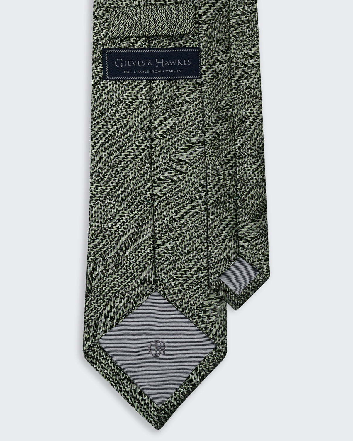 Gieves Carberry Wave Tie Green