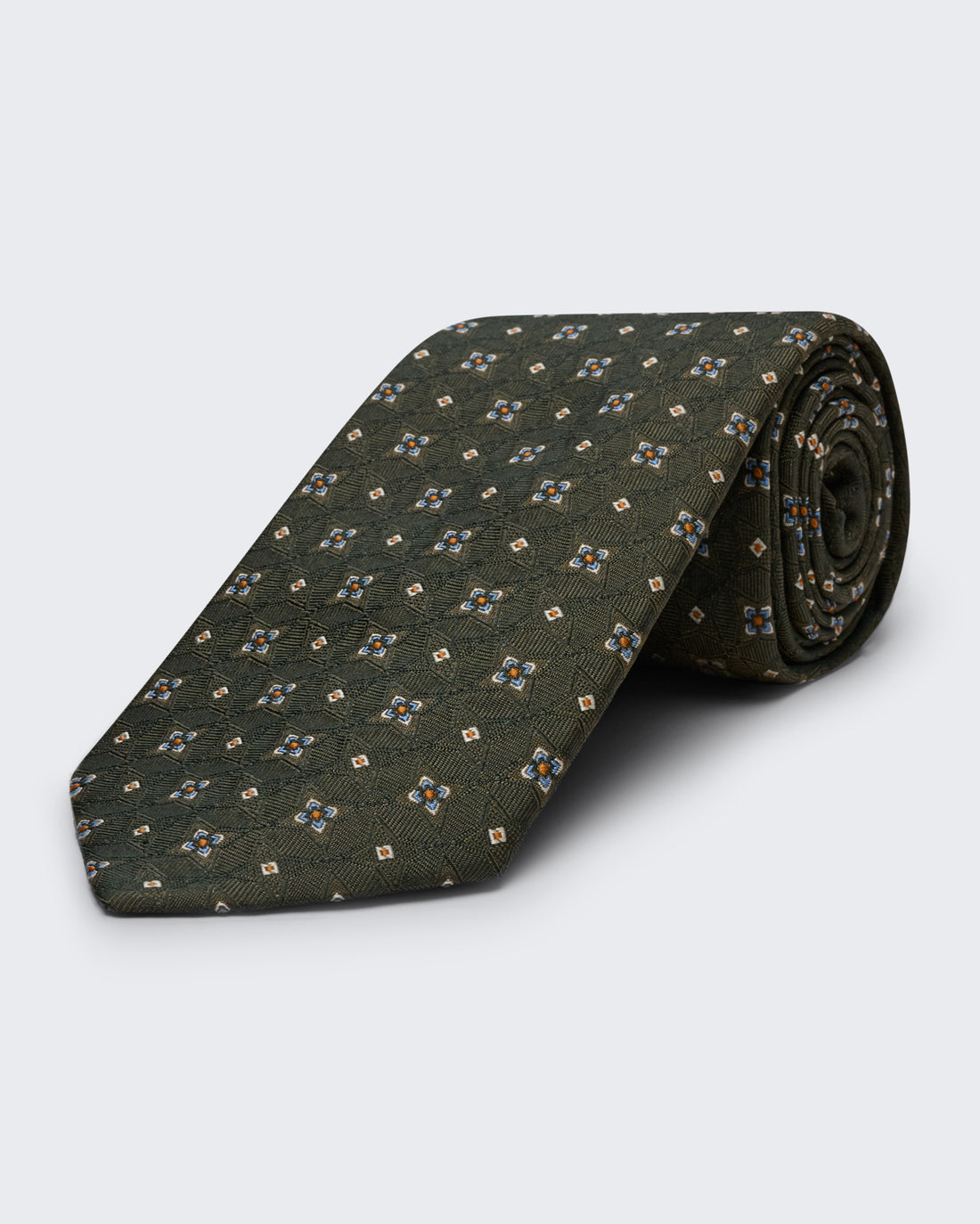 Carberry Jacquard Diamond Tie Khaki