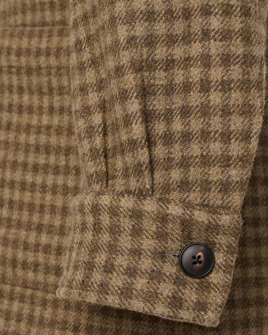 Carie Gingham Virgin Wool & Cashmere Double Faced Shacket