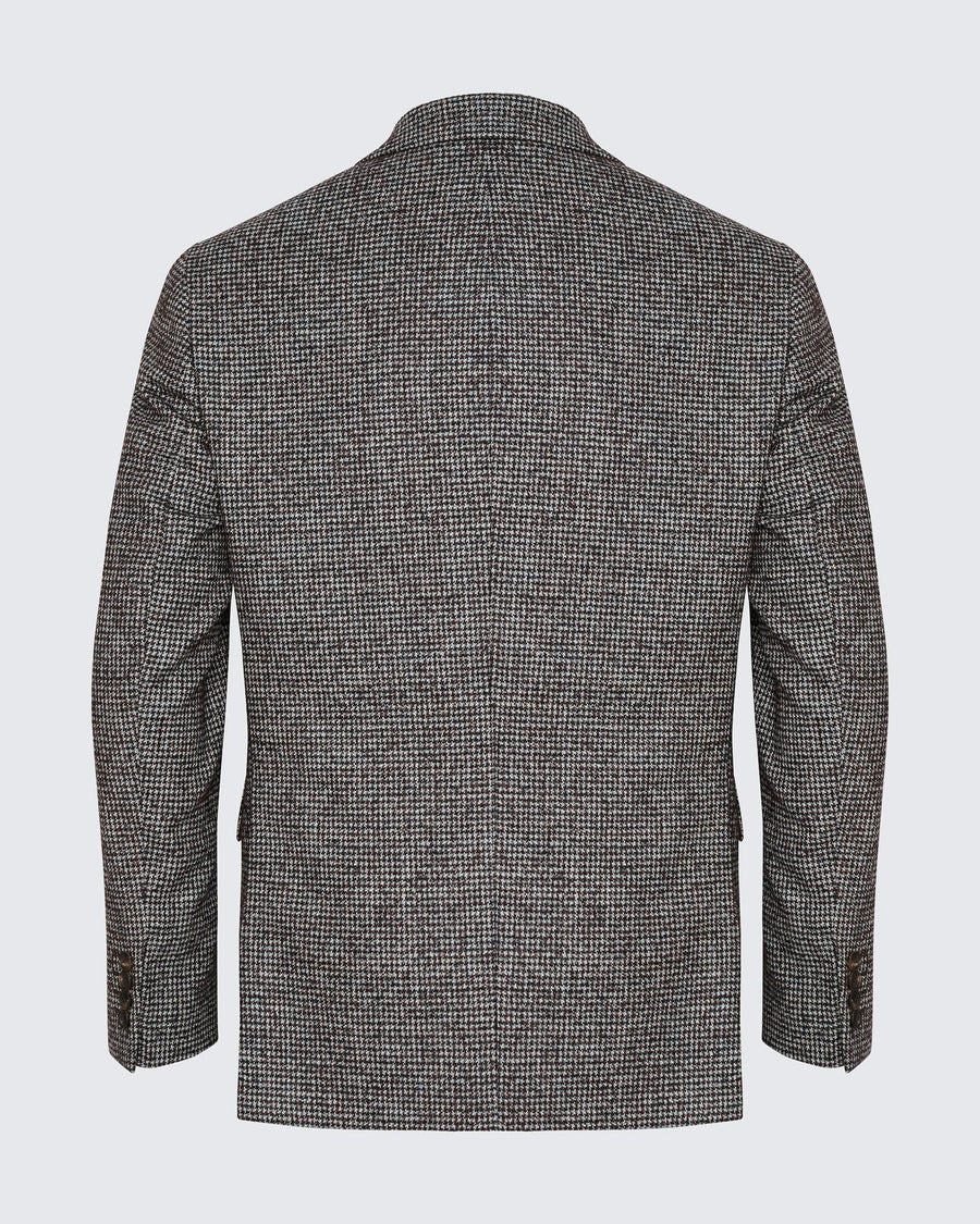 Cartney Puppytooth Wool Alpaca & Nylon Blazer Multi