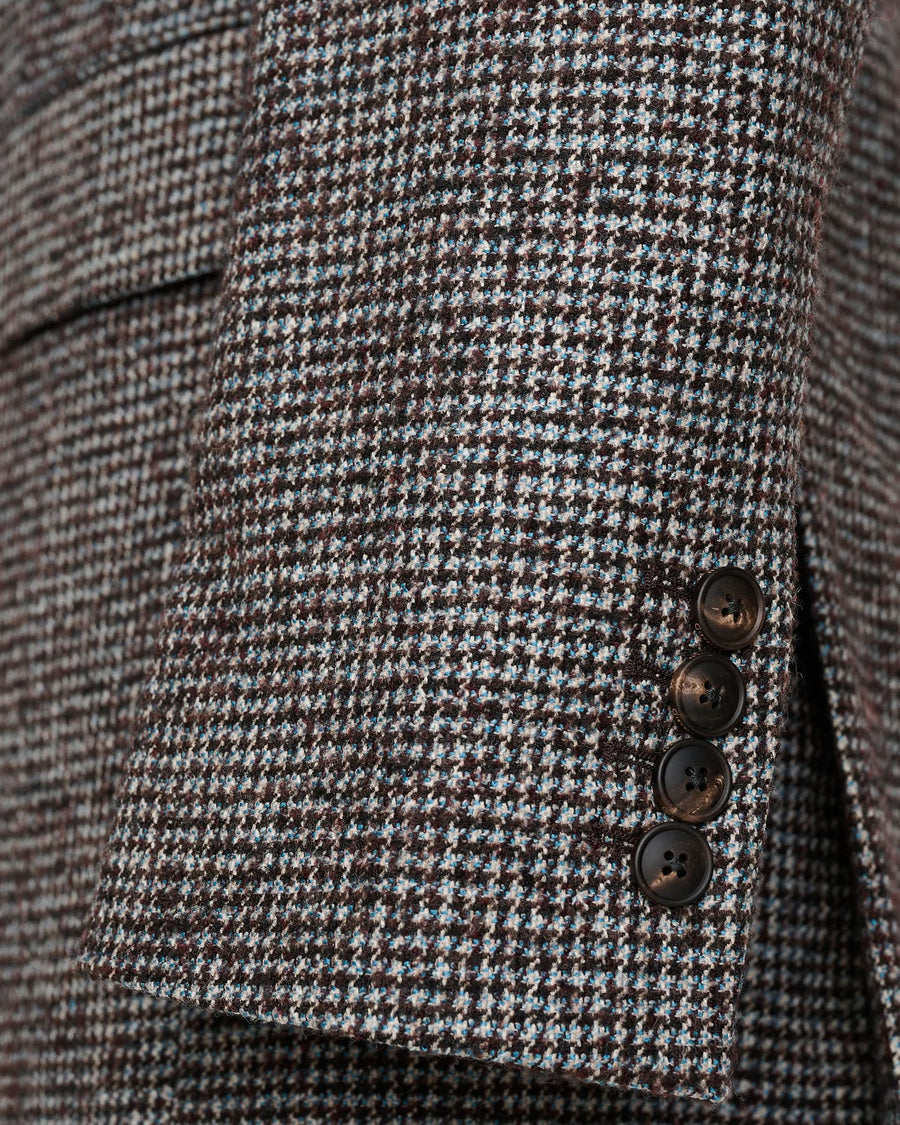 Cartney Puppytooth Wool Alpaca & Nylon Blazer Multi