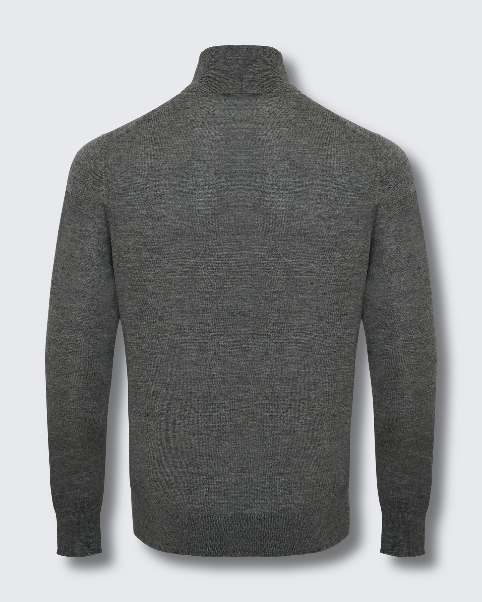 Cashmere Knitted Roll Neck Grey
