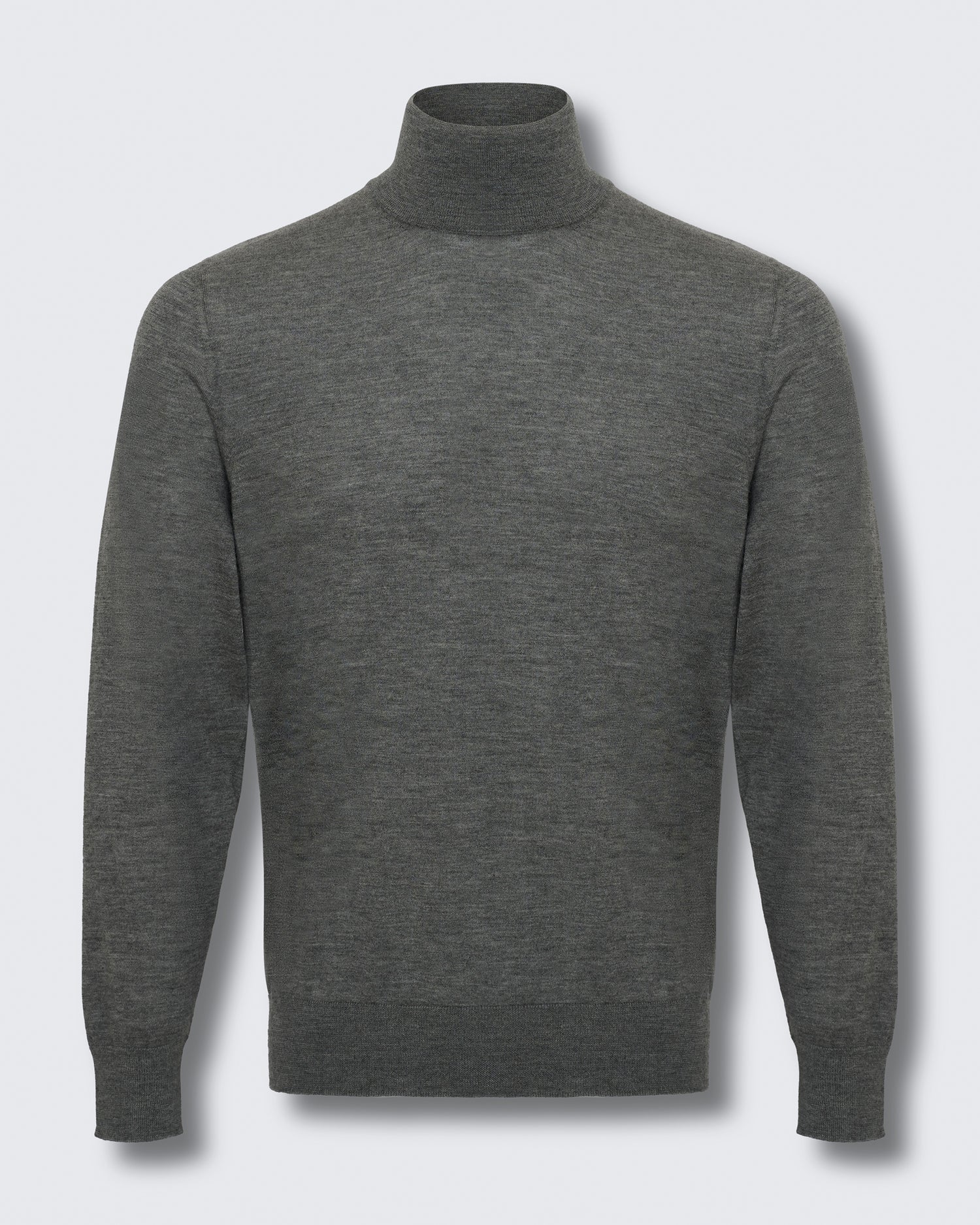 Cashmere Knitted Roll Neck Grey