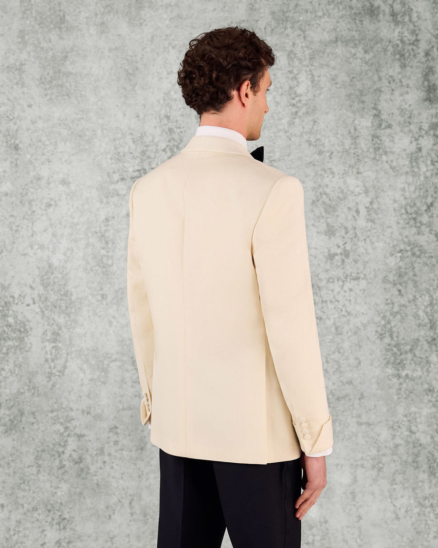 Colomb Wool Tuxedo Jacket Ecru