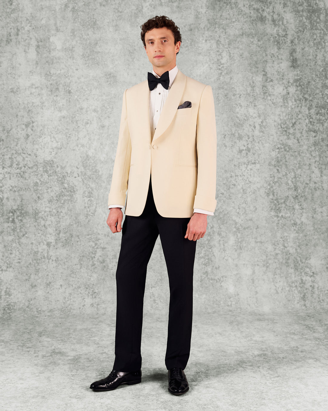 Colomb Wool Mohair Dinner Suit Ecru