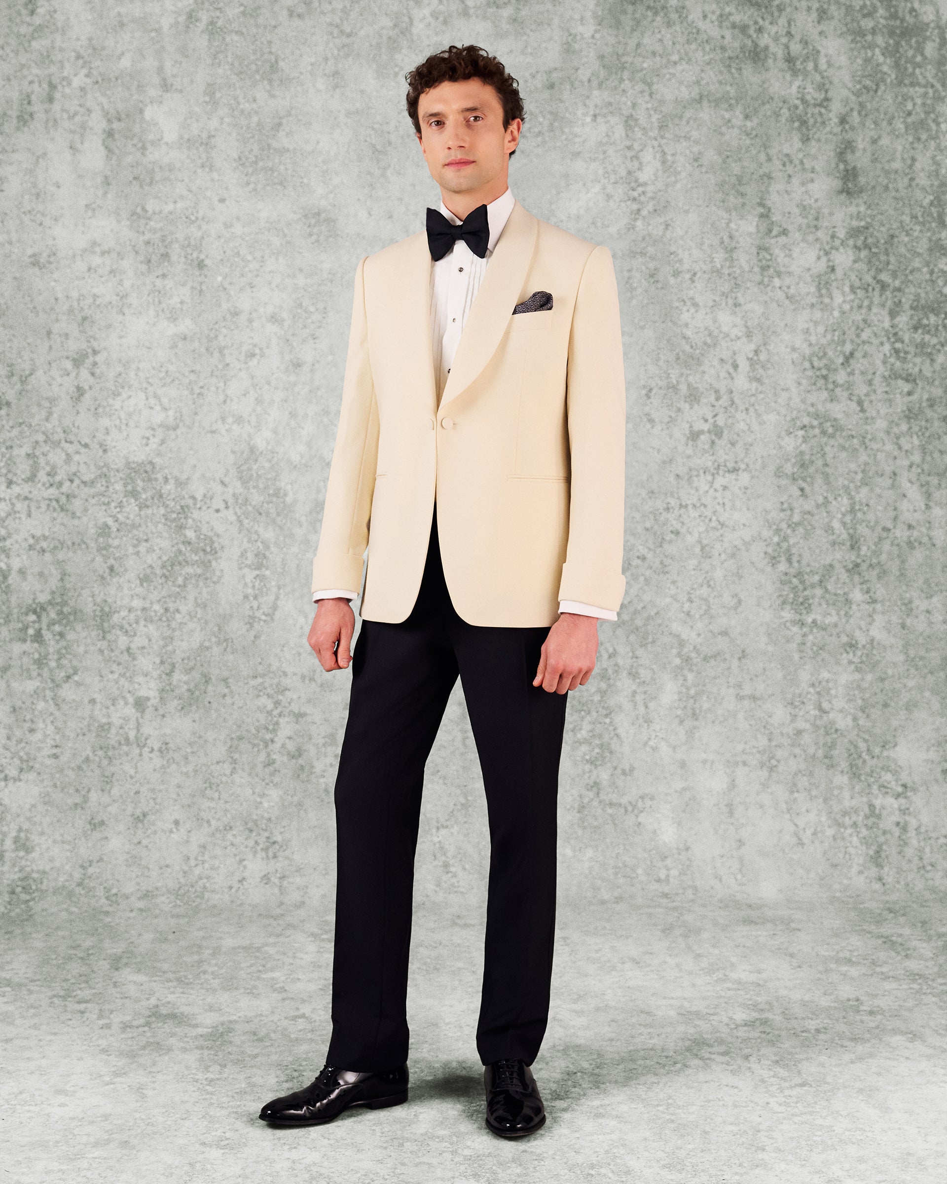 Colomb Wool Mohair Dinner Suit Ecru