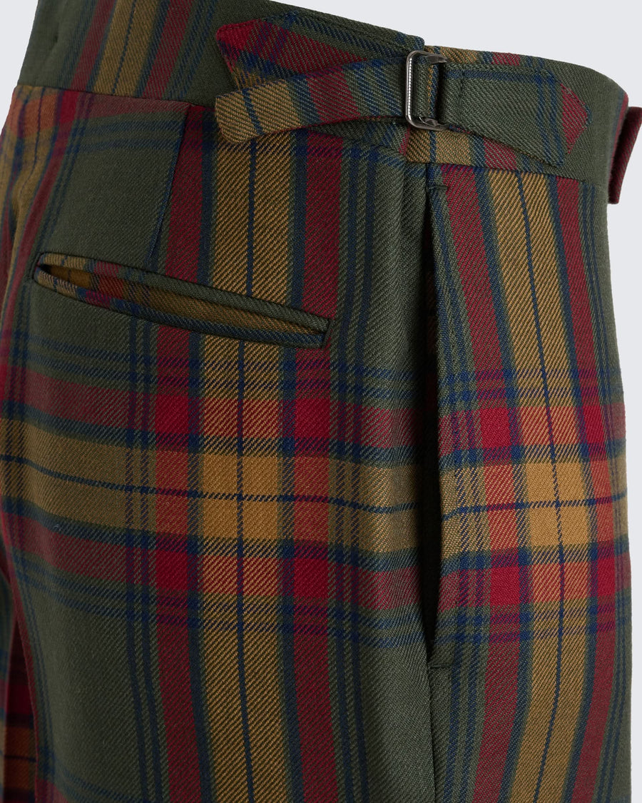 Cowan Multi Tartan Wool Trouser