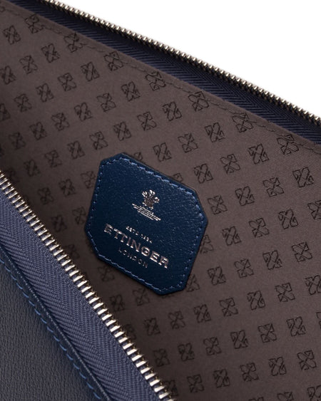 Capra Large Zip Pouch - Marine Blue