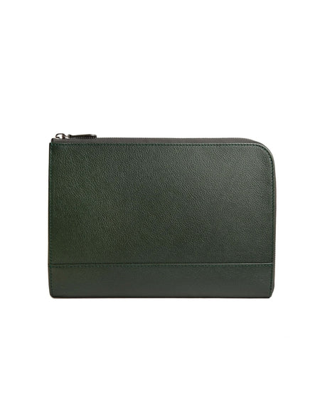 Capra Medium A5 & Ipad Zip Pouch Forest Green