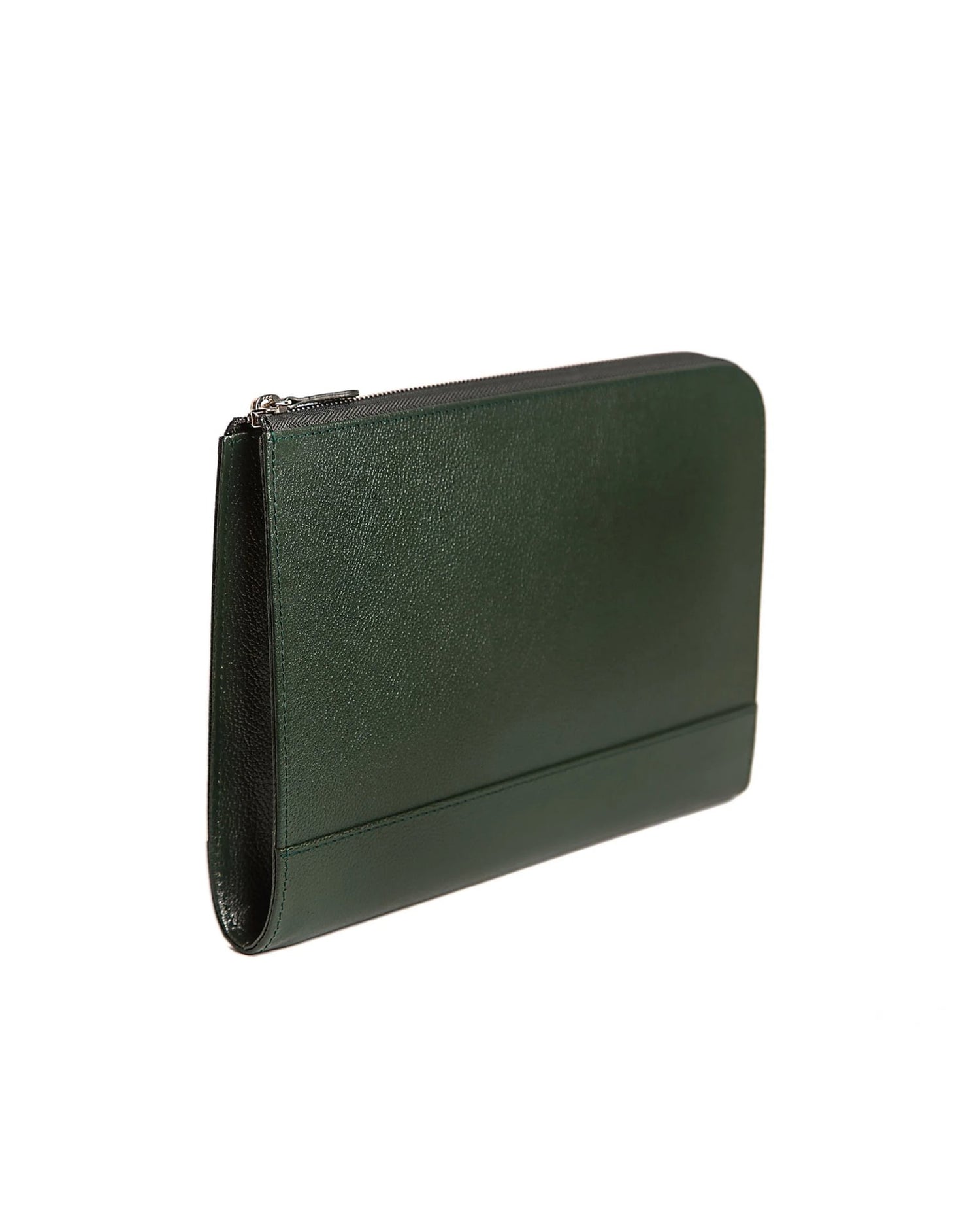 Capra Medium A5 &amp; Ipad Zip Pouch Forest Green