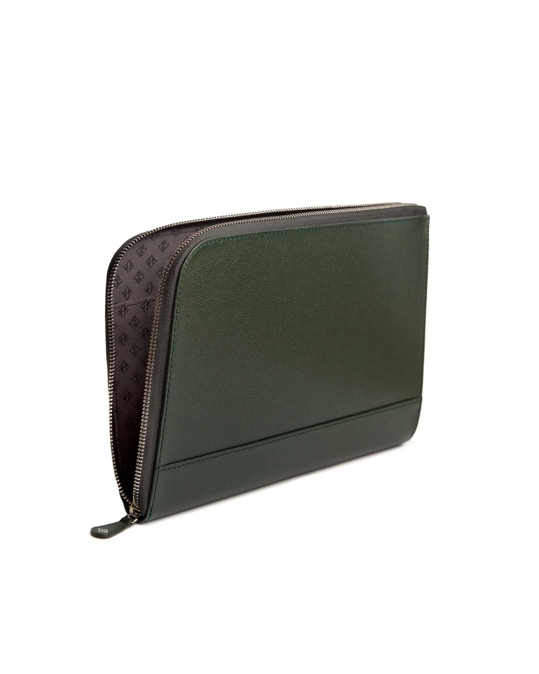 Capra Medium A5 &amp; Ipad Zip Pouch Forest Green