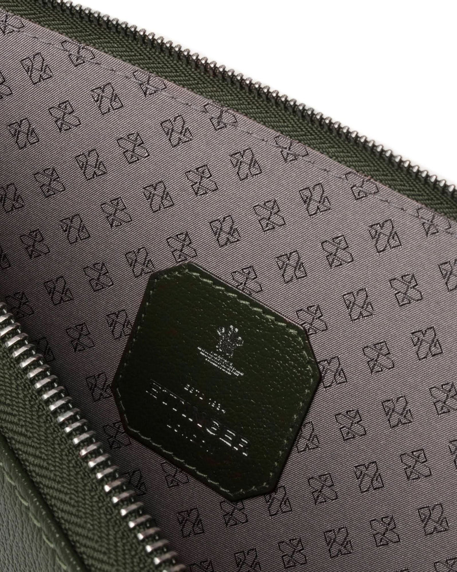 Capra Medium A5 & Ipad Zip Pouch Forest Green