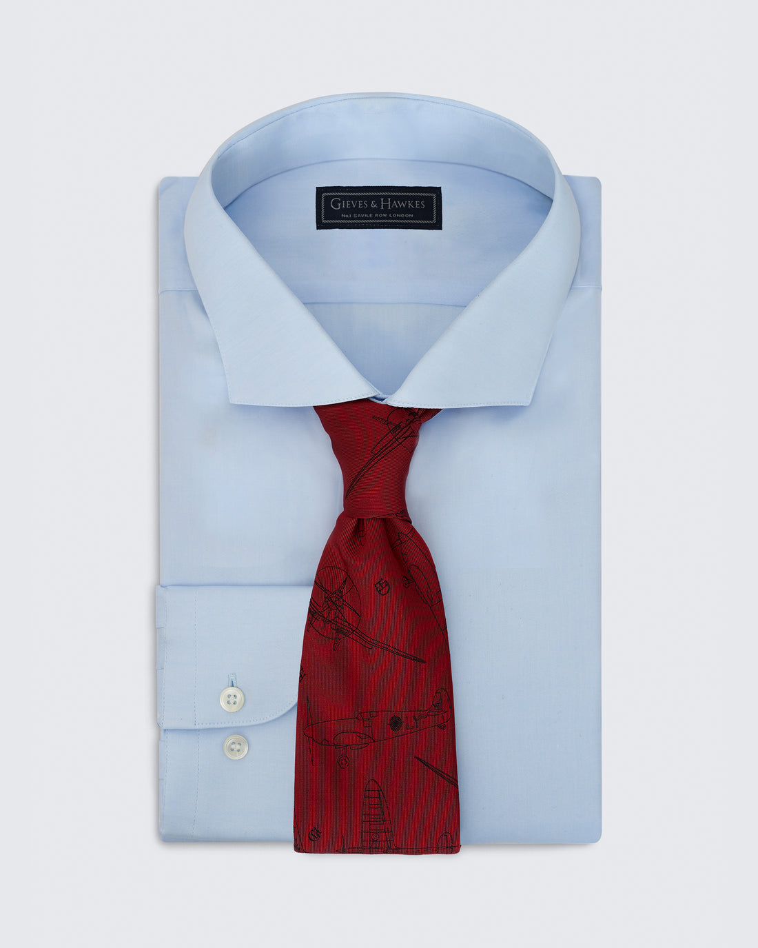Carberry RAF Plane Tie Red