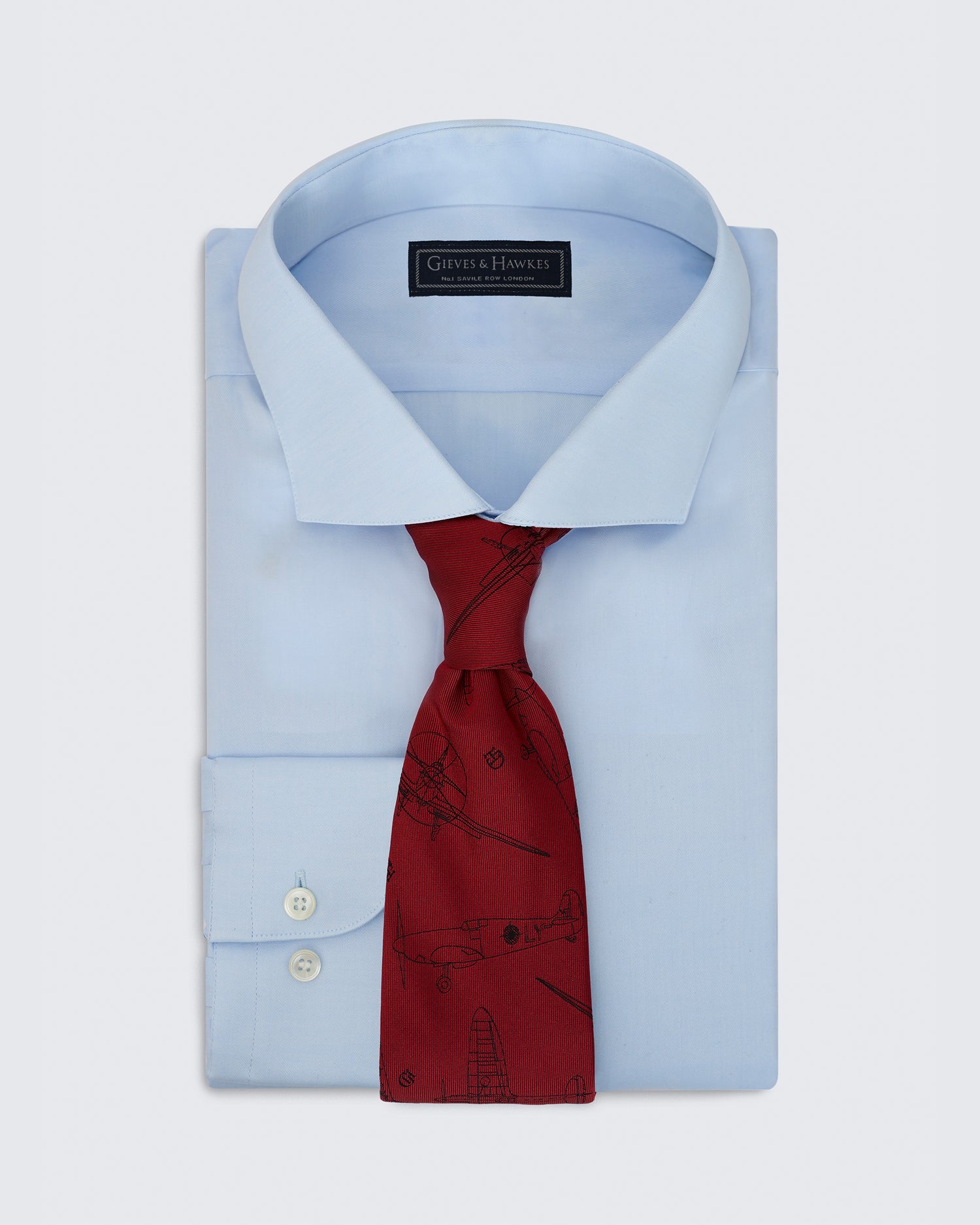 Carberry RAF Plane Tie Red
