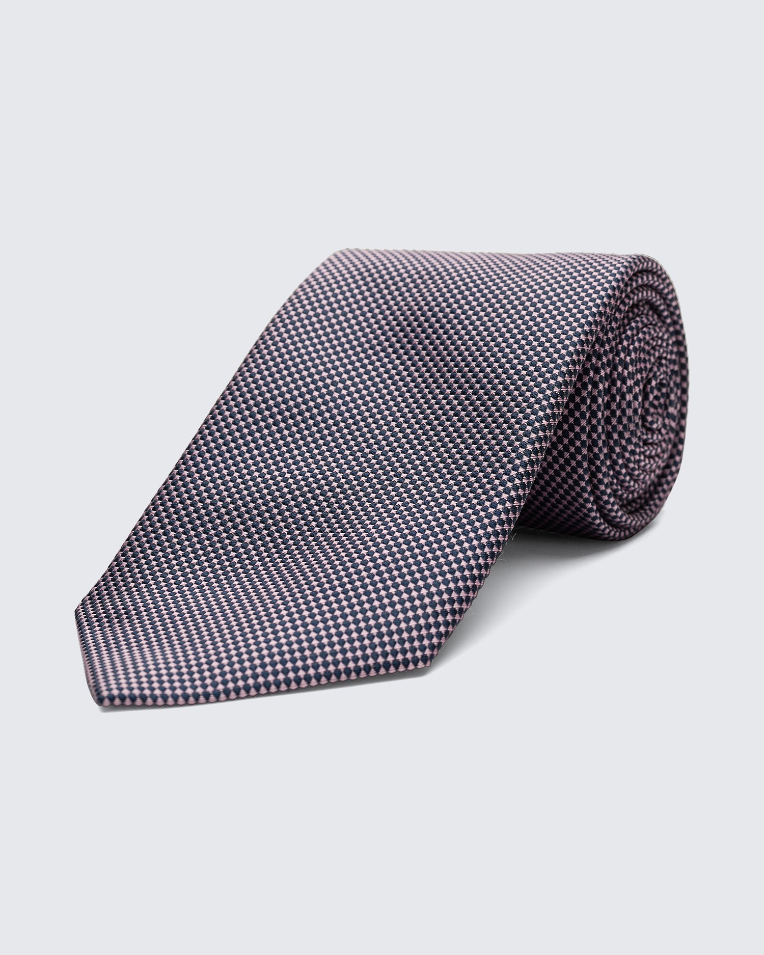 Carberry Neat Silk Tie Pink/Blue