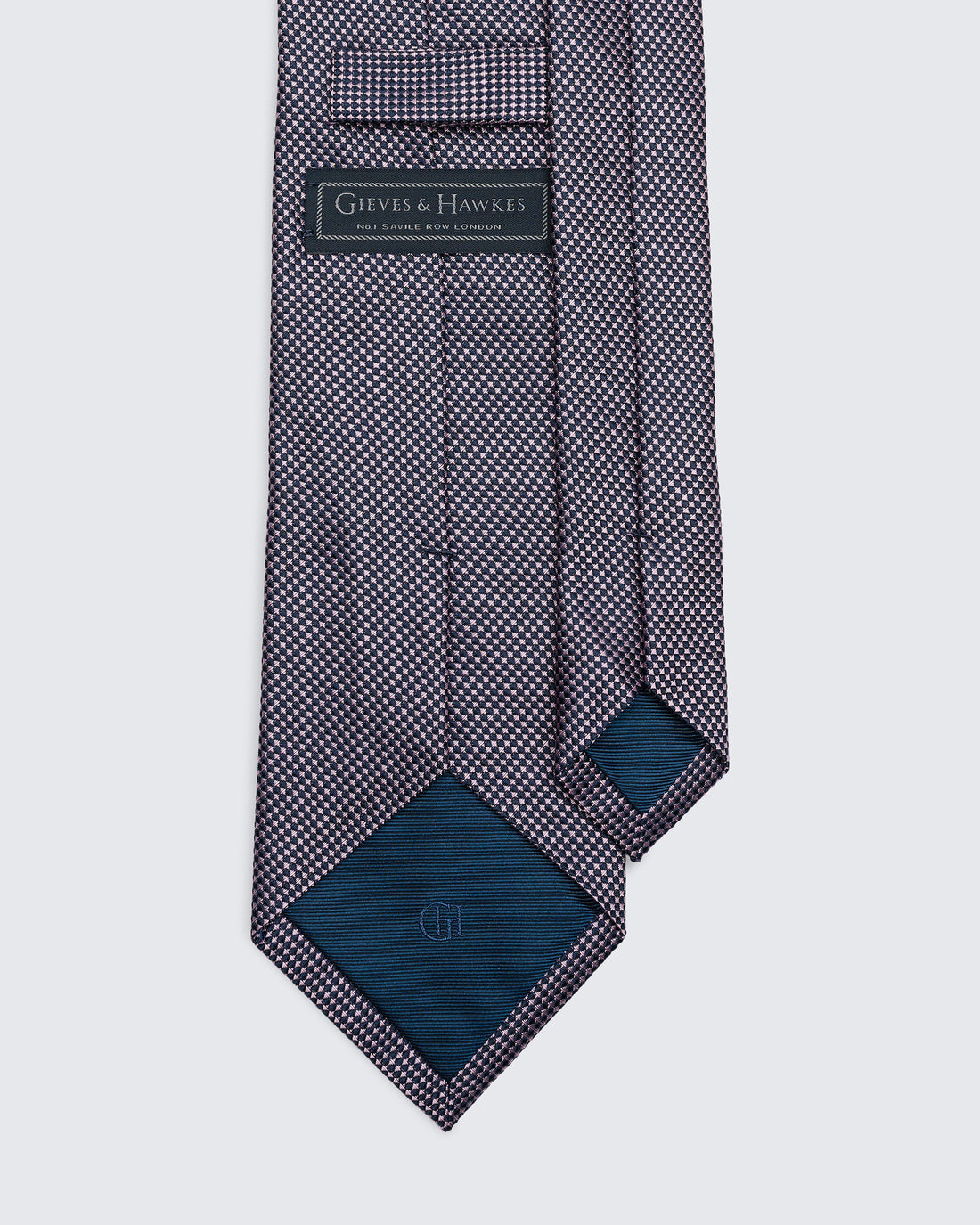 Carberry Neat Silk Tie Pink/Blue