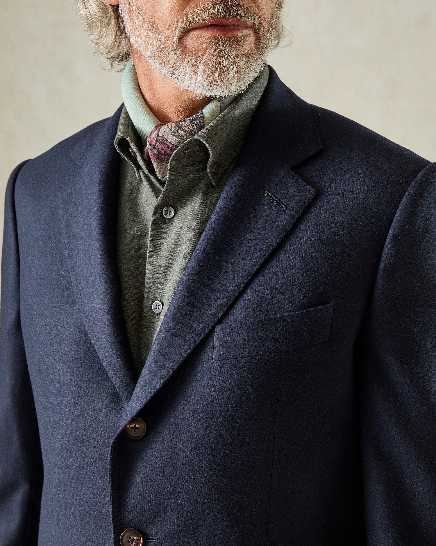 Cartwright Navy Flannel Suit