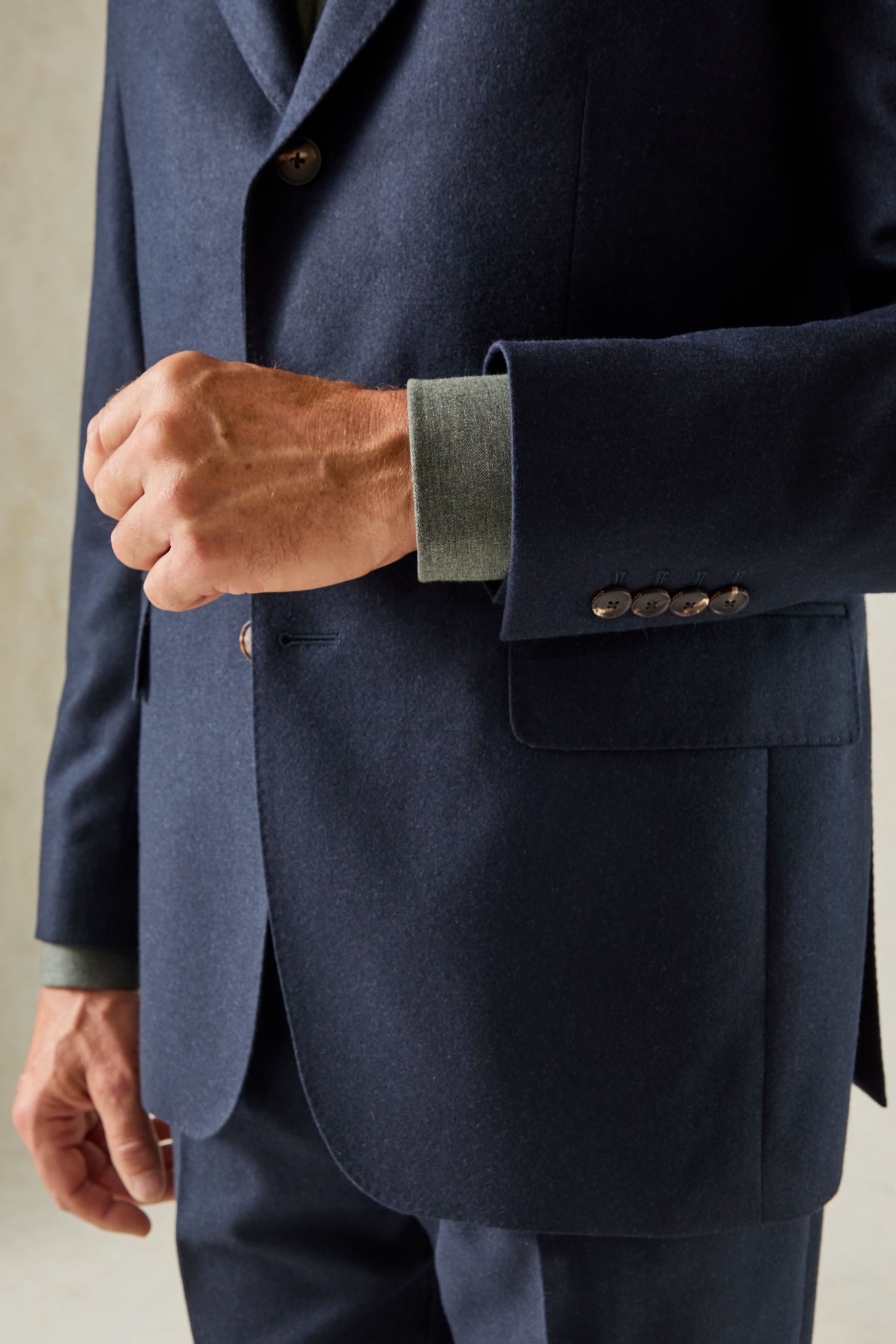 Cartwright Flannel Suit Jacket Navy