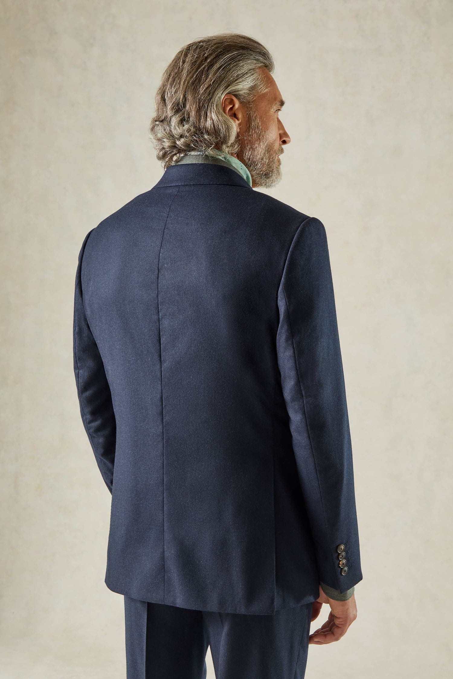 Cartwright Flannel Suit Jacket Navy