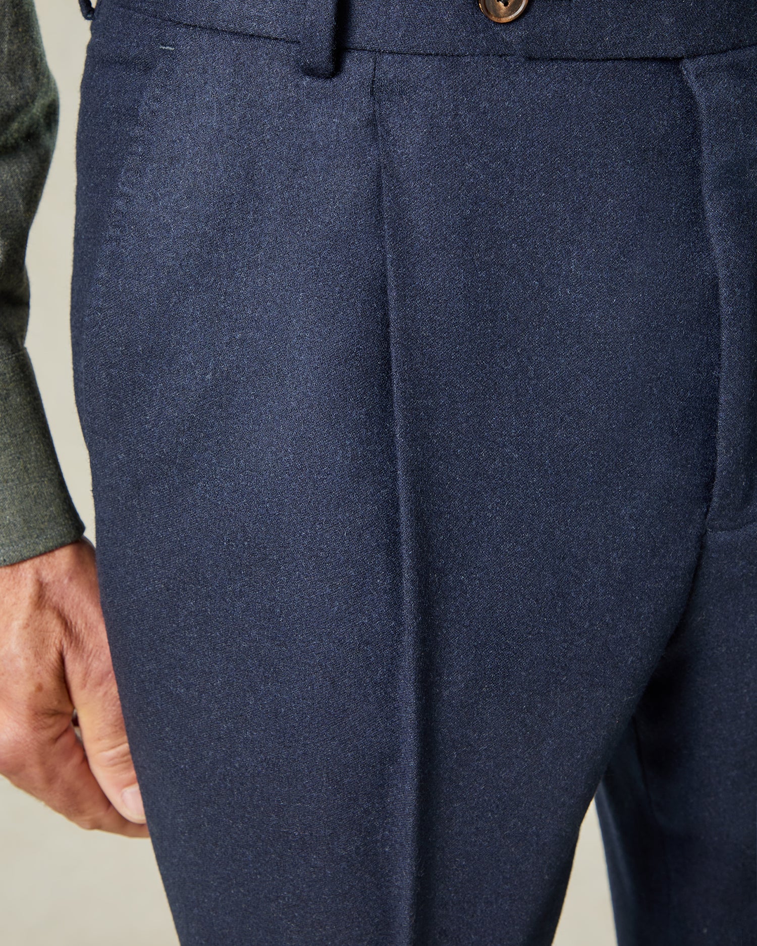 Cartwright Flannel Suit Trouser Navy