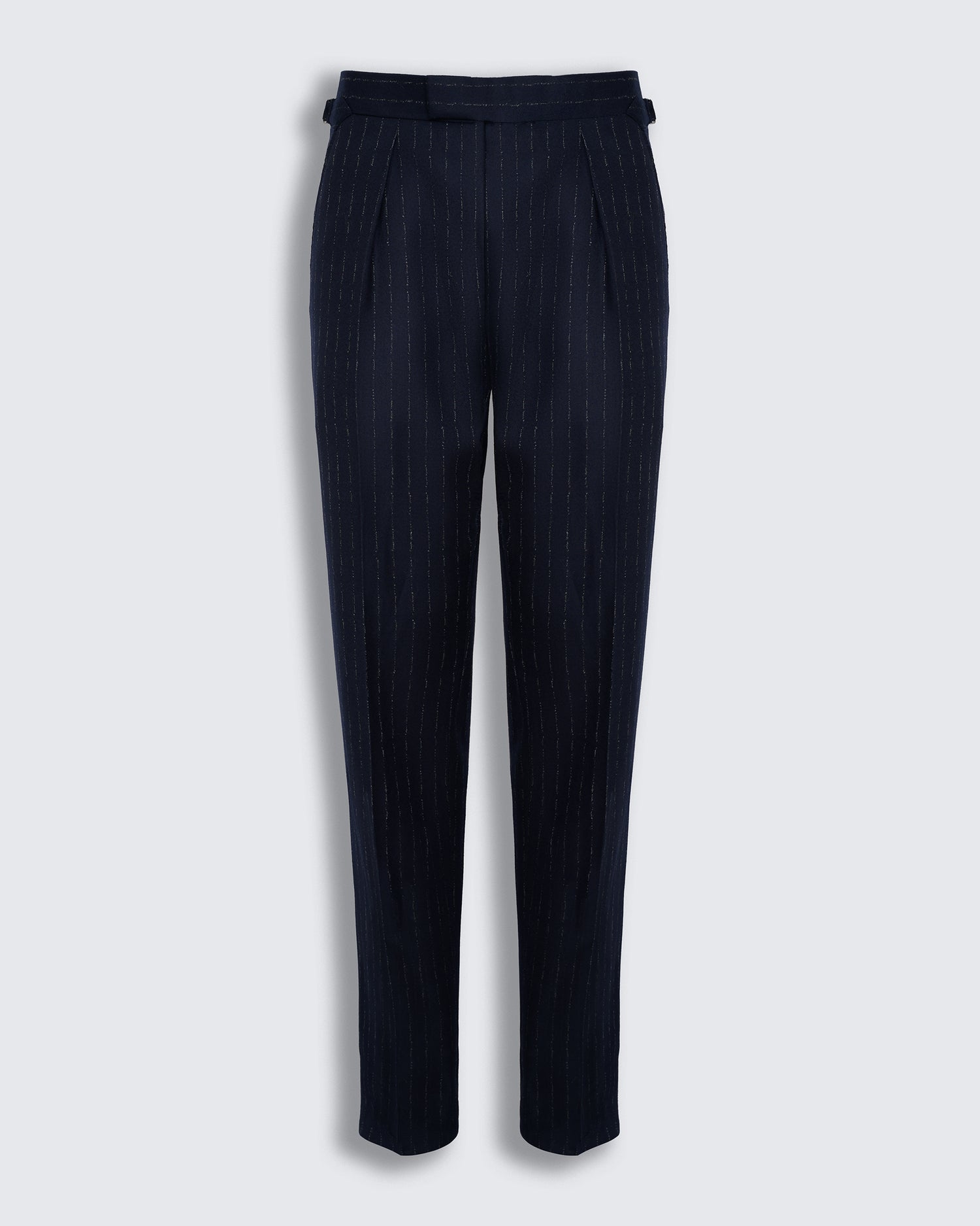 Churchill Suit Trouser Navy Morse Code Flannel