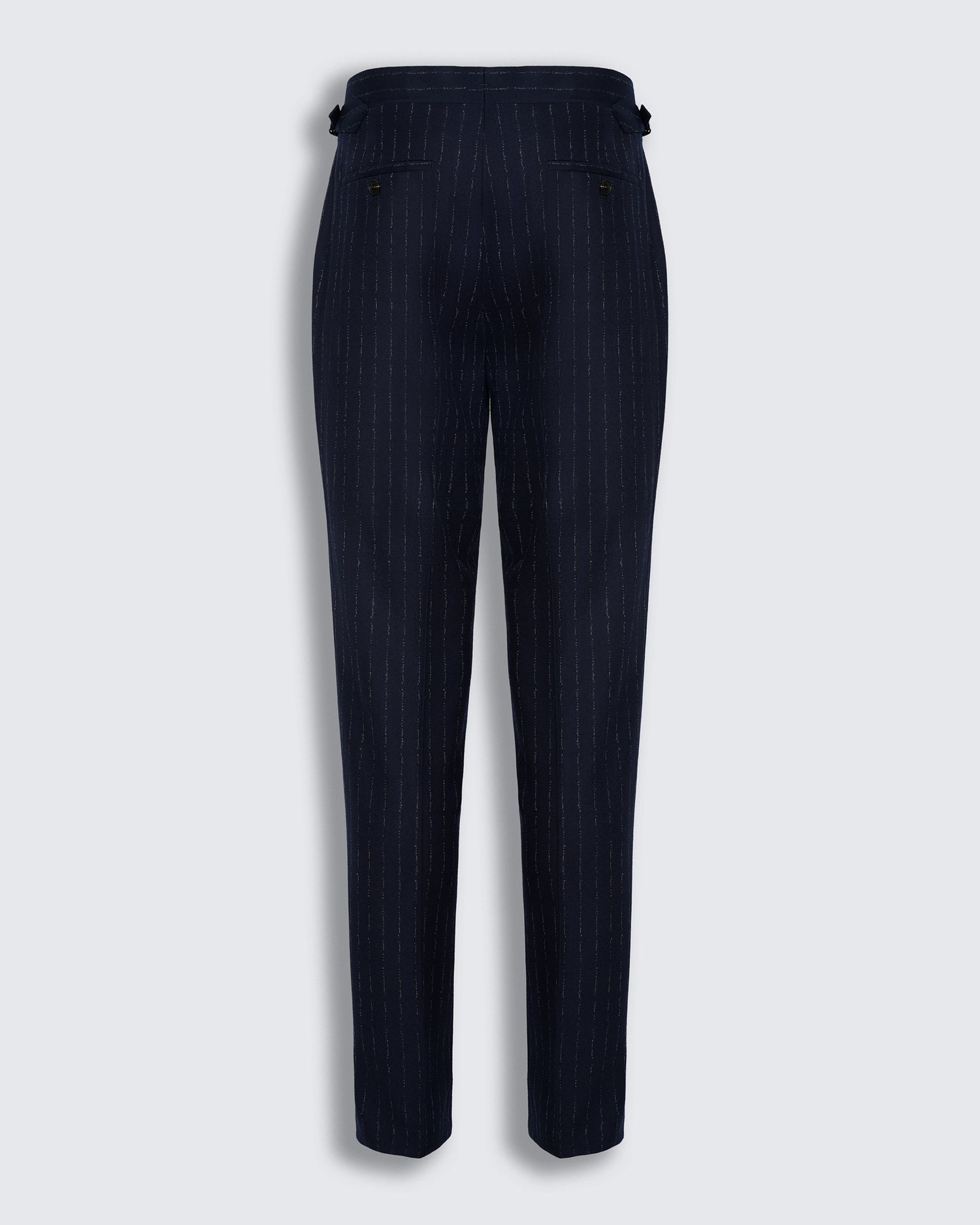 Churchill Suit Trouser Navy Morse Code Flannel