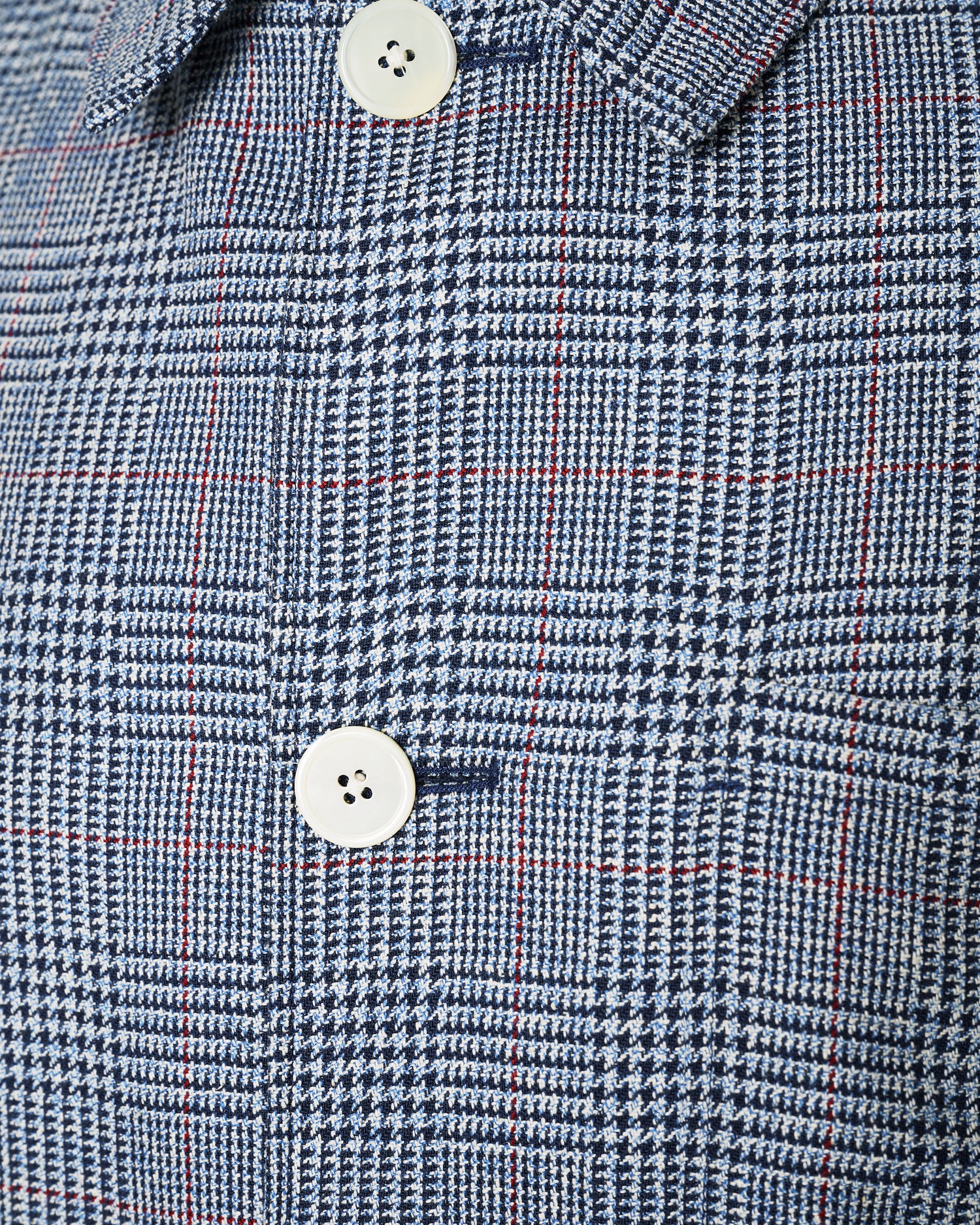 Collins Wool &amp; Silk Checked Shaket Navy