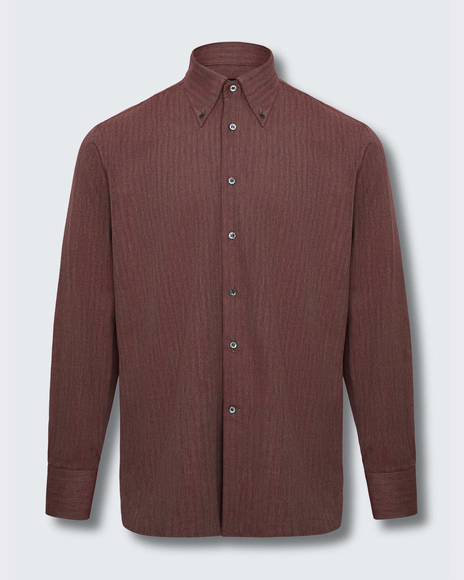 Day Herringbone Spread Shirt Burgundy