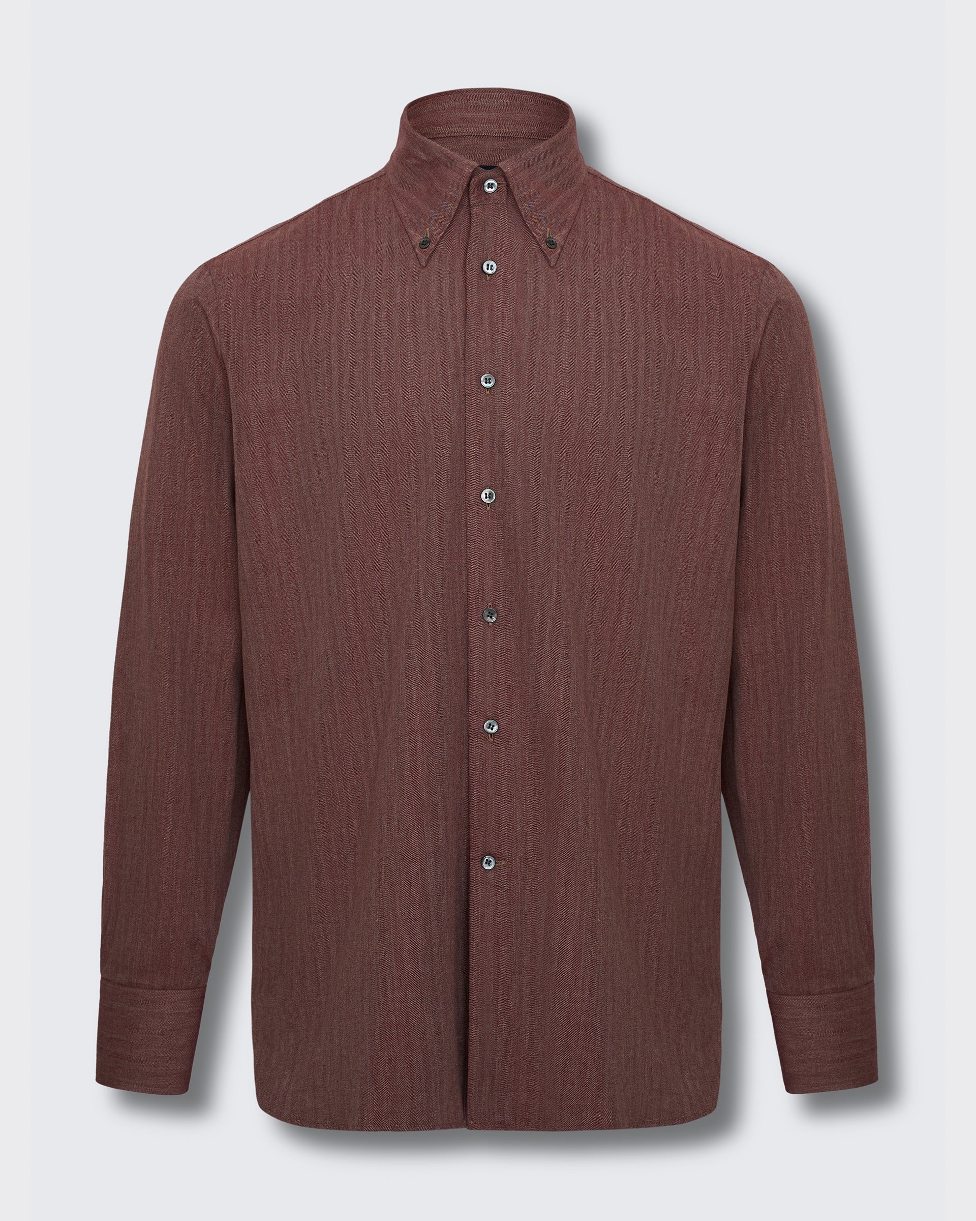 Day Herringbone Spread Shirt Burgundy