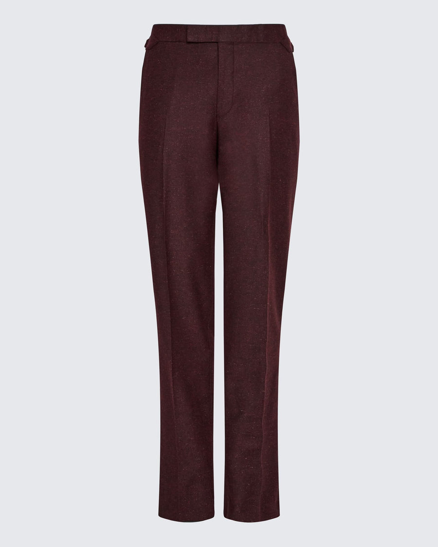 Donell Donegal Virgin Wool Silk & Nylon Suit Pant