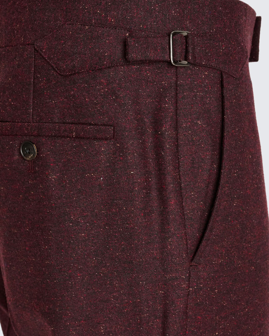 Donell Donegal Virgin Wool Silk & Nylon Suit Pant