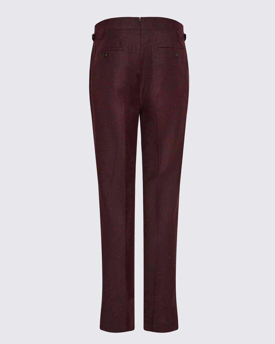 Donell Donegal Virgin Wool Silk & Nylon Suit Pant