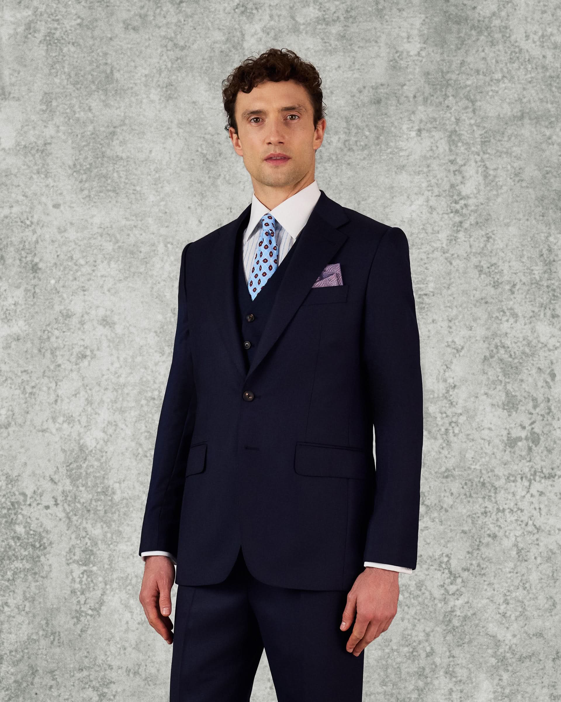 Doughty Wool Single Breasted Suit Jacket Navy – Gieves & Hawkes