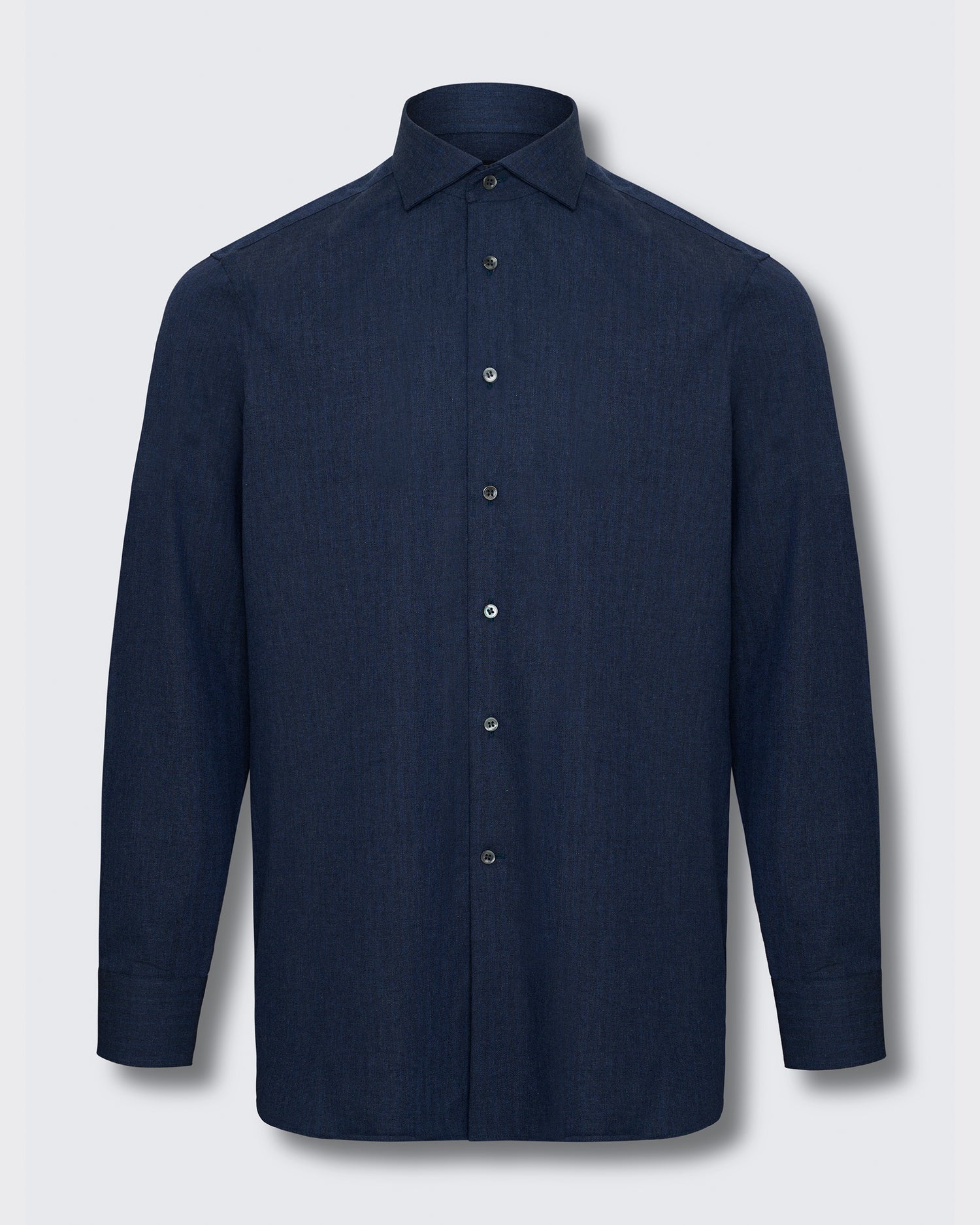 Day Herringbone Down Navy Shirt