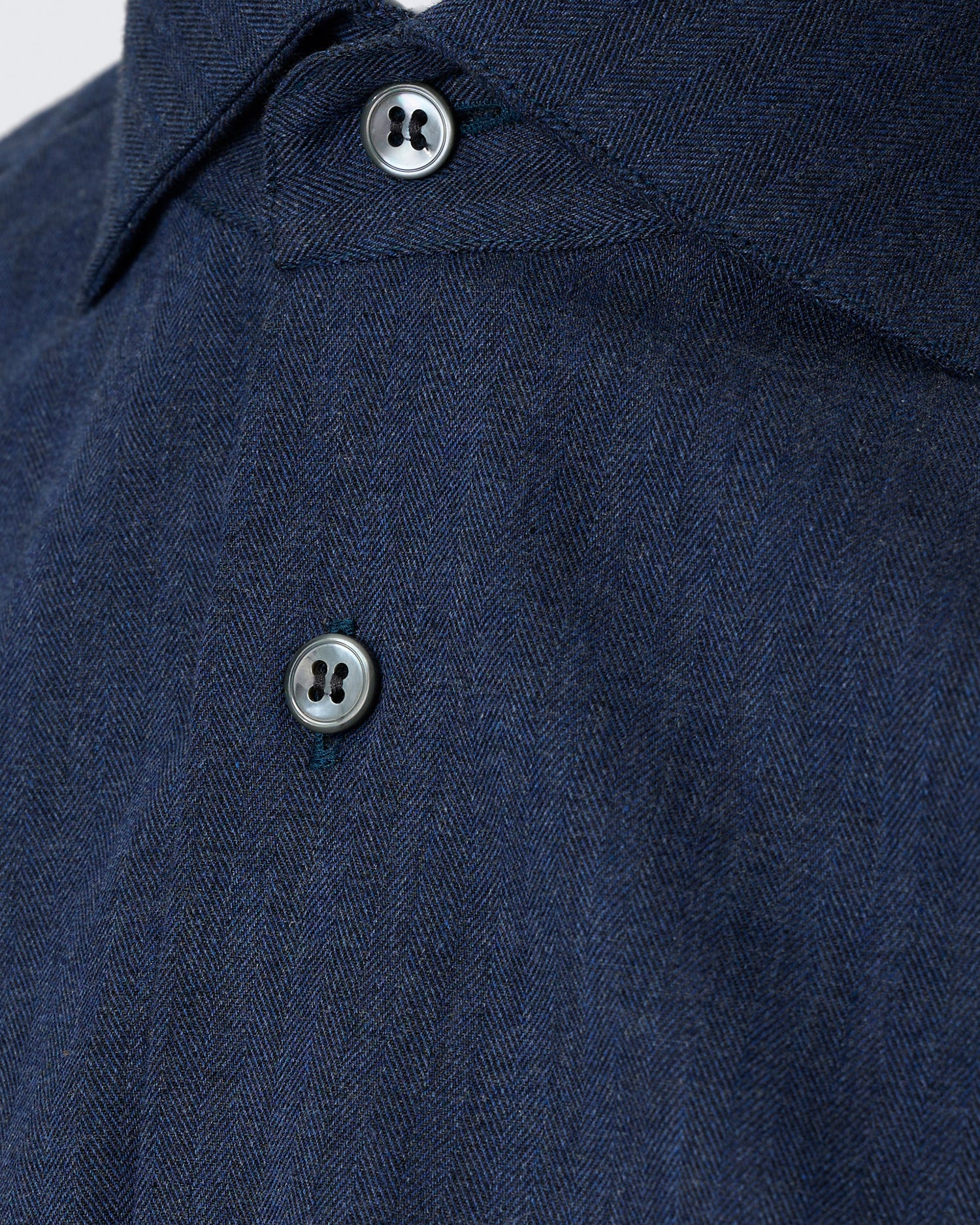 Day Herringbone Down Navy Shirt