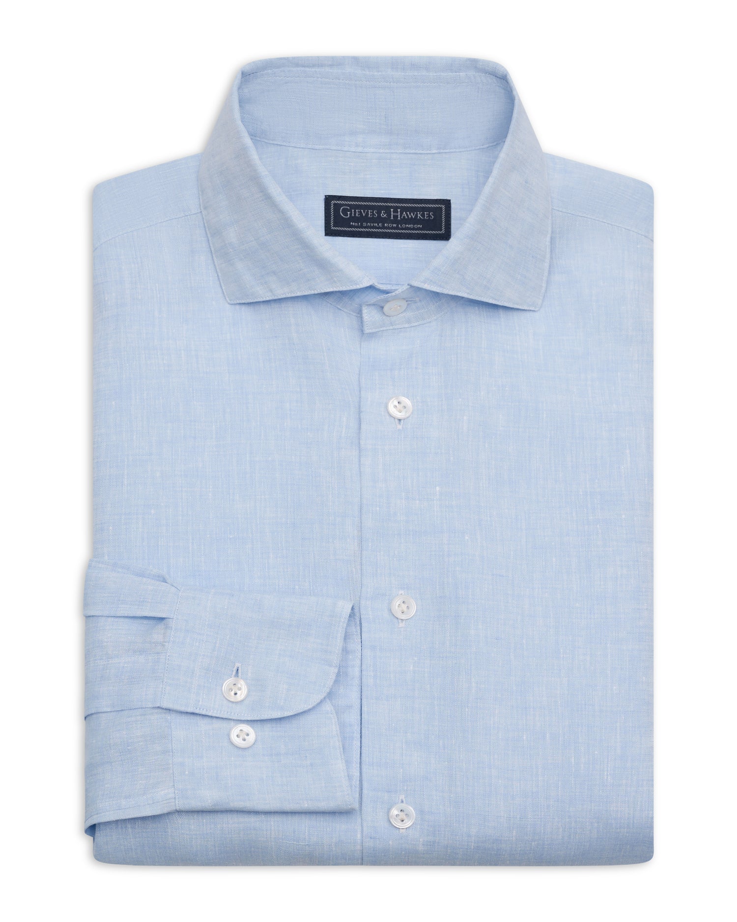 Dixon Linen Shirt Pale Blue