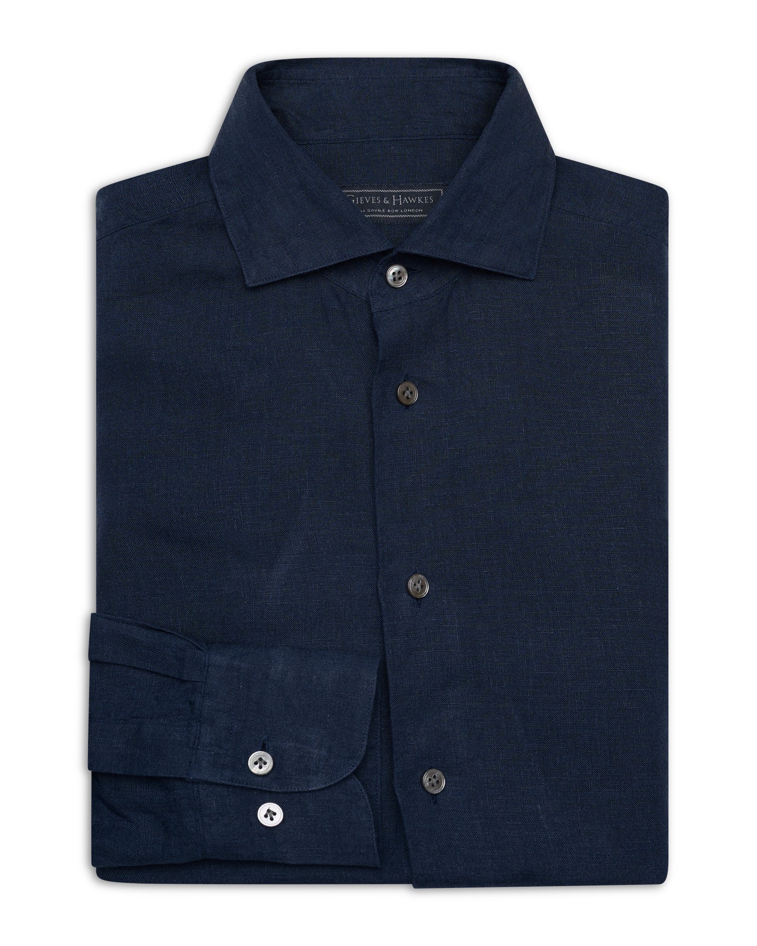 Dixon Linen Shirt Navy