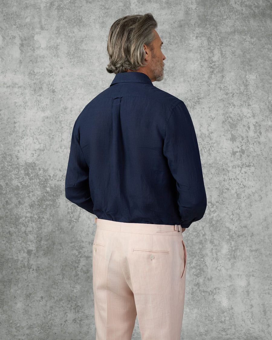 Dixon Linen Shirt Navy