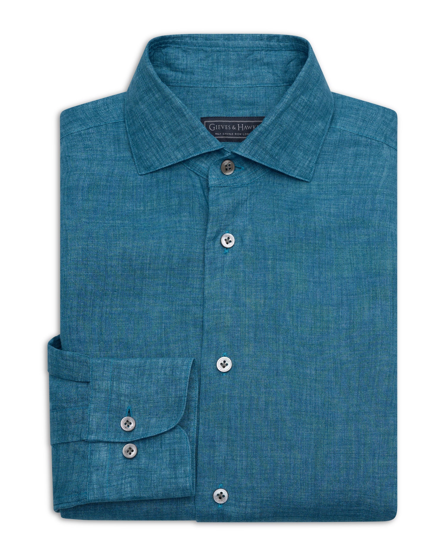 Dixon Linen Shirt Teal
