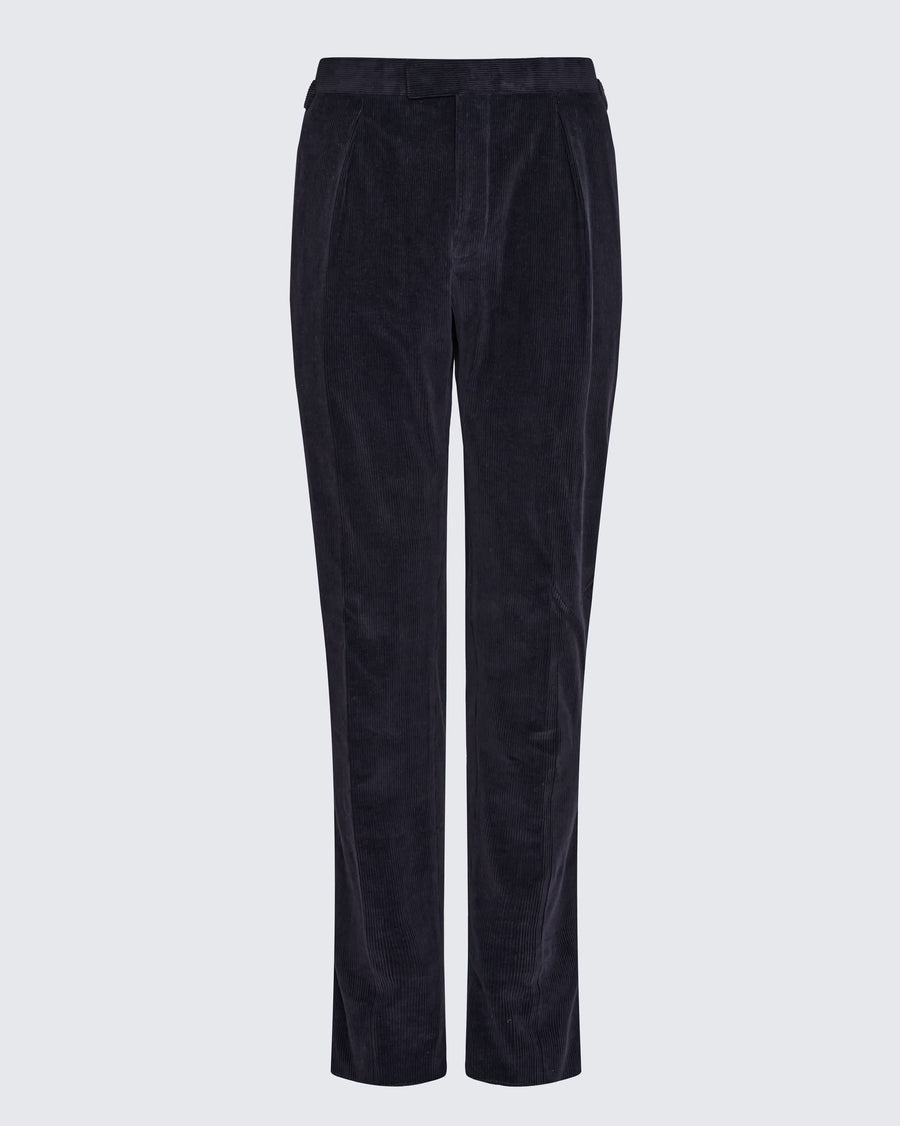 Ebbs Corduroy Cotton & Virgin Wool Suit Trouser Navy