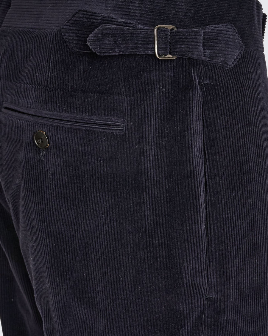Ebbs Corduroy Cotton & Virgin Wool Suit Trouser Navy