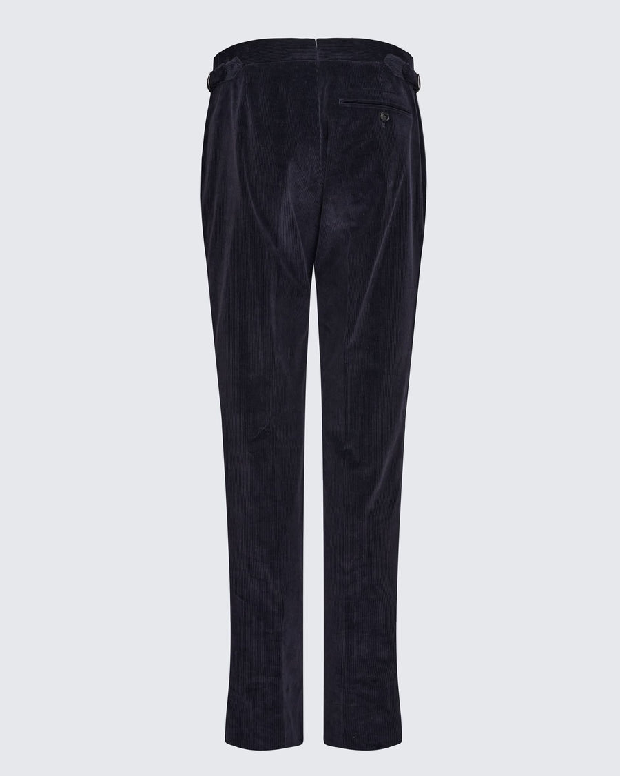 Ebbs Corduroy Cotton & Virgin Wool Suit Trouser Navy