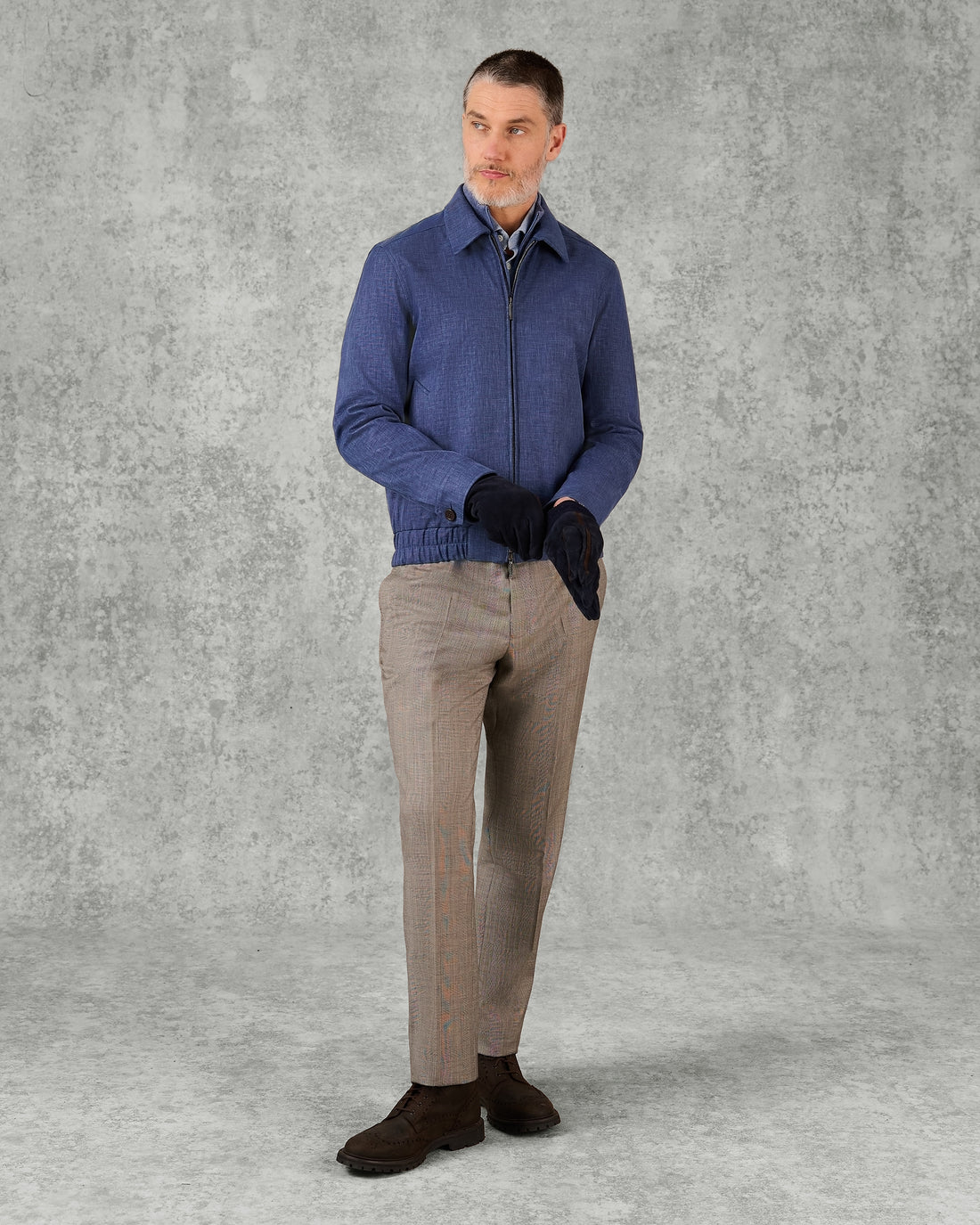 Elgin Blouson Hopsack Bomber Jacket