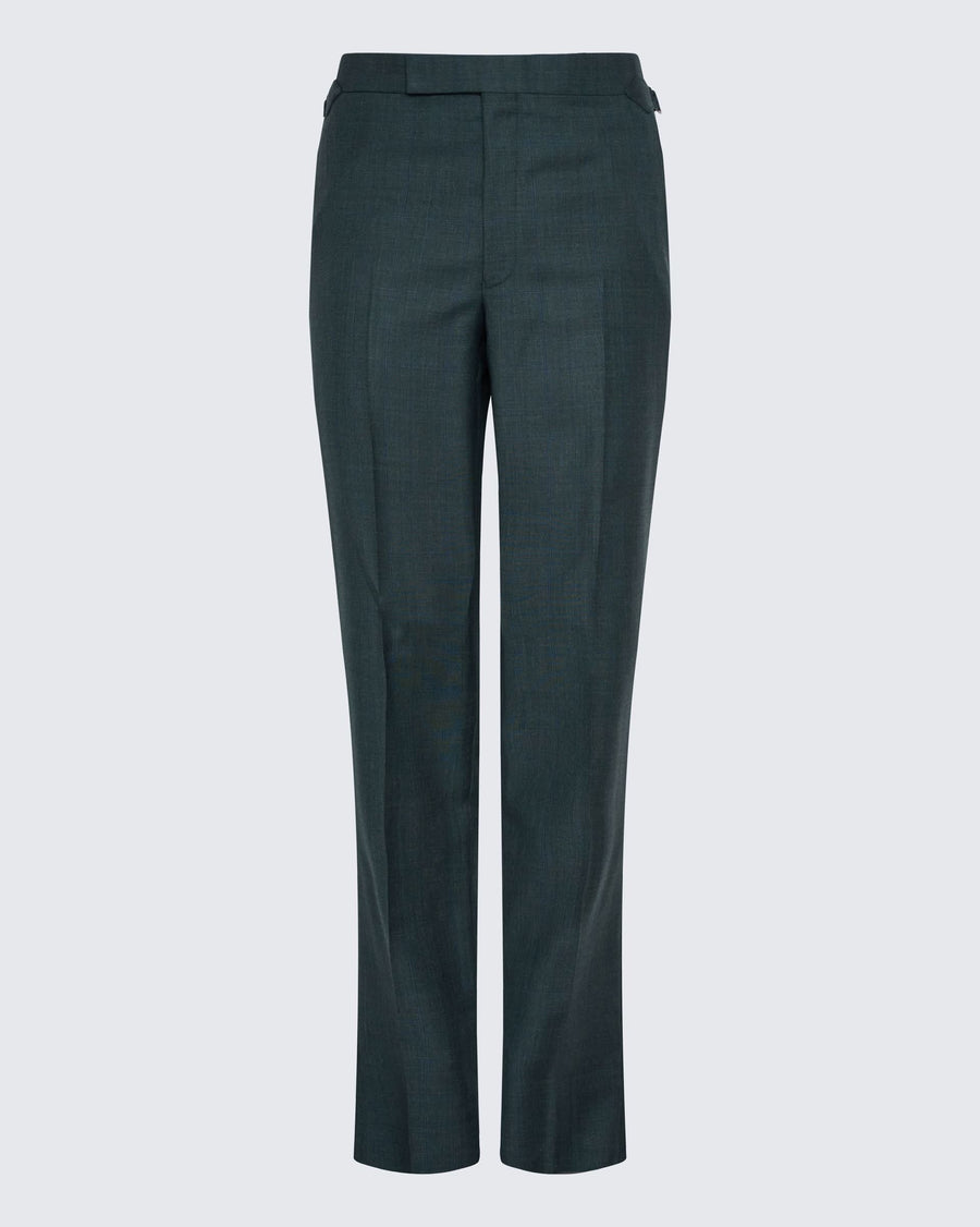 Ewan Check Virgin Wool Suit Pant Green
