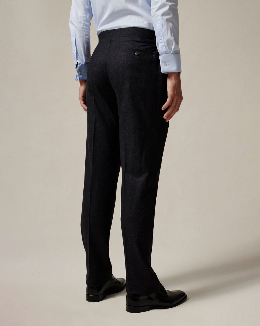 Bowles Flannel Wool Suit Charcoal
