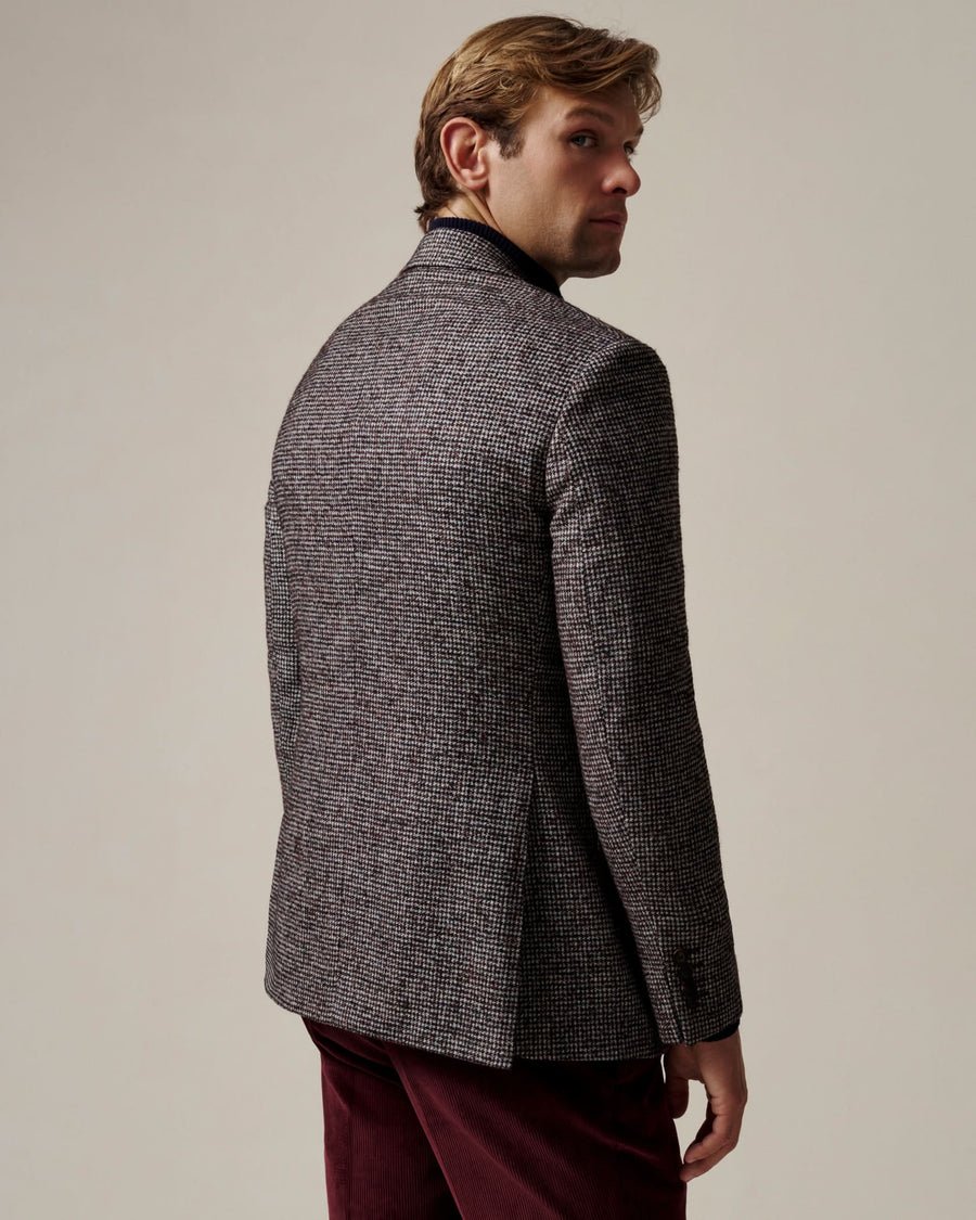 Cartney Puppytooth Wool Alpaca & Nylon Blazer Multi